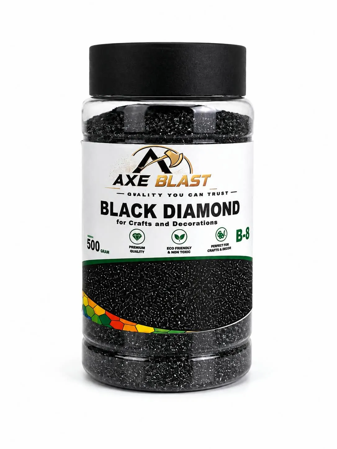Black Diamond Decorative Slag Chips for Art & Craft